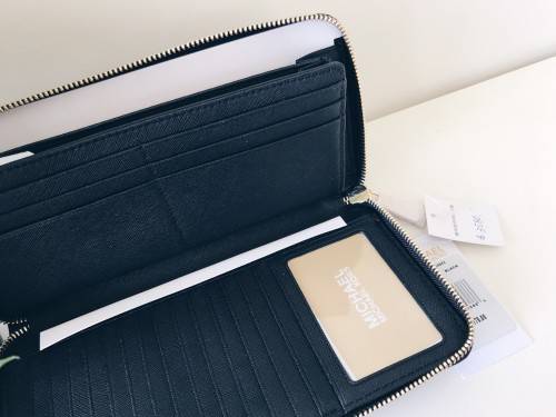 Michael Kors Black Leather Travel Wallet