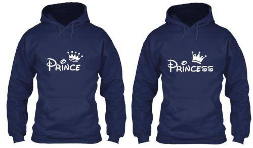 Couple Matching Hoodies in pairs (Prince/Princess)