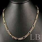18 KT GOLD PLATED FIGARO CHAIN