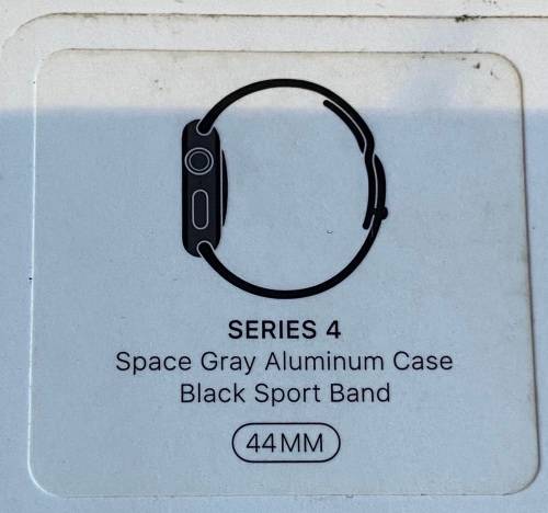 Apple Watch Series 4 - 44mm GPS Space Grey Aluminium Case