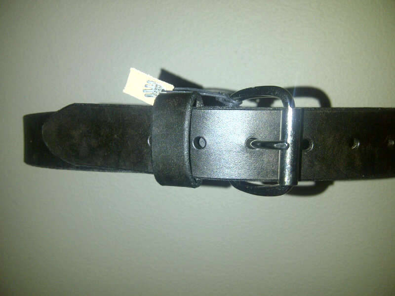 Handmade leather belt for men
