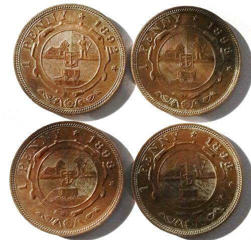 ZAR Bronze penny lot!-4 coins