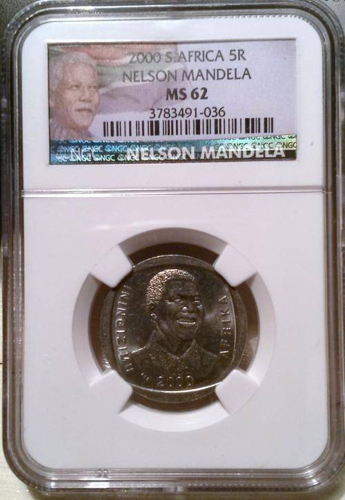 Mandela 2000 R5 - NGC MS62 New Edition