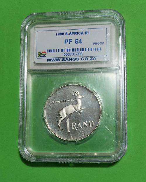 1980 South Africa R1 PF64 Proof