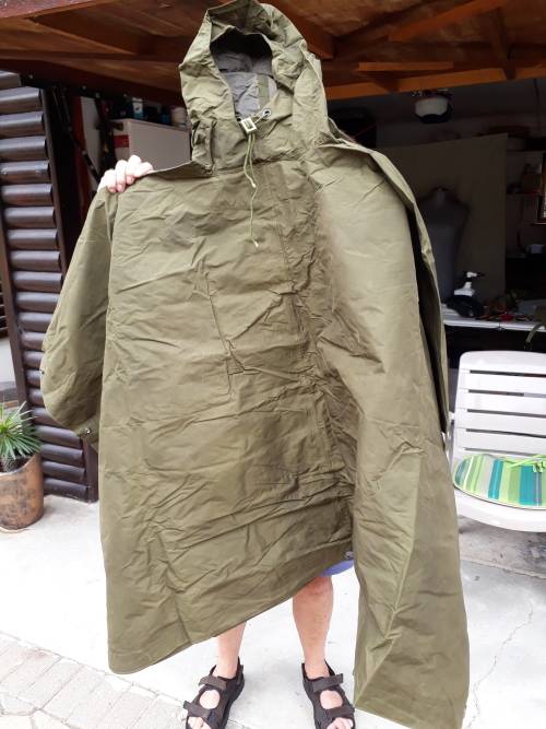 Original South Africa Army Rain Poncho Good Condition With Webbing Cover Complete