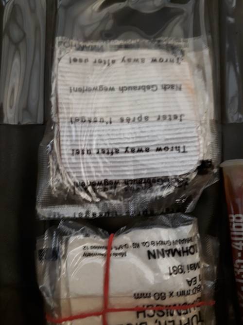 Special Forces German Army Gas Mask /Burn Kit Complete This Is A Must Have