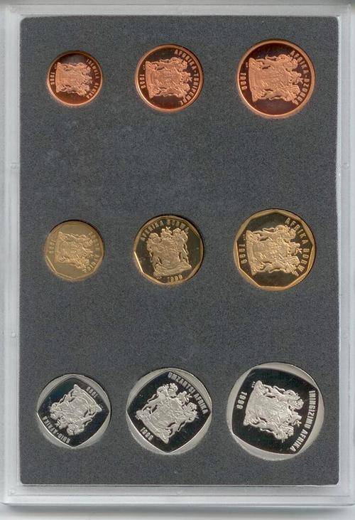Very Scares 1999 Short Proof Coinset in SA Mint Black Box