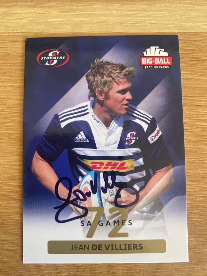 Rugby Autograph | Springboks | Jean de Villiers