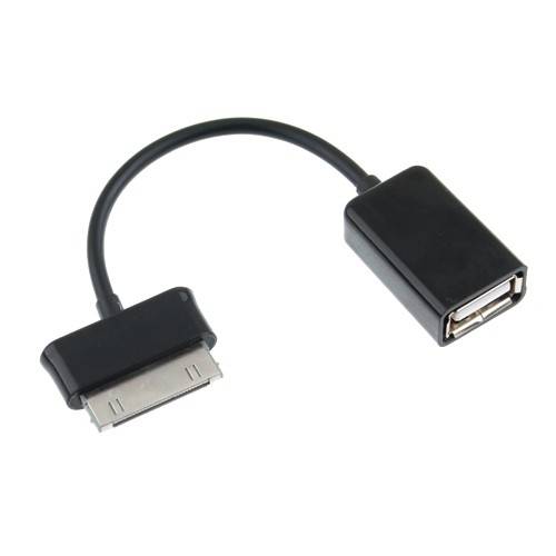 OTG Host Cable for Samsung Galaxy Tablets,     Plug Your Flash Directly Into Your Tablet