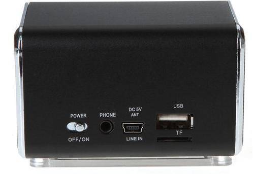 Mini Speaker MP3 Player, Plays off Your Flash, Micro Card & Cellphone With FM Radio