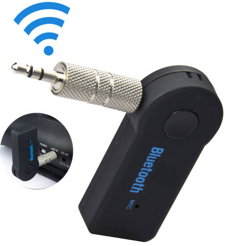 Wireless Bluetooth 3.5mm AUX Audio Stereo Music Home Car Receiver Adapter with Microphone