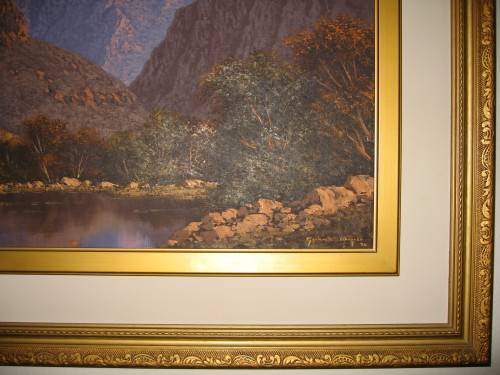 GERHARD WAGNER  OIL PAINTING  `SWARTBERG MOUNTAINS` (REDUCED PRICE)