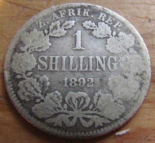 1892 ZAR 1 Shilling - Hard to Find date - R1 START