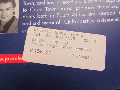 BOOK - MAKING MONEY OUT OF PROPERTY IN SOUTH AFRICA