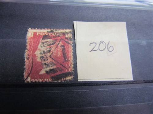 Penny Red - Plate No 206 - Early Victorian - High Value @ Low Start