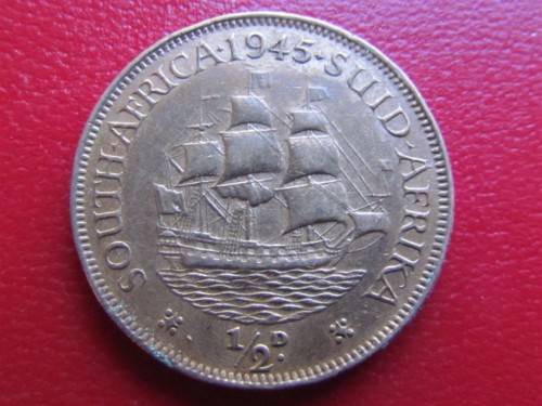 1945 1/2d HALF PENNY **GREAT DETAILS- EXCELLENT**