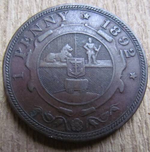 1892 Z.A.R PENNY - HARD TO FIND AT THIS PRICE - LOW LOW