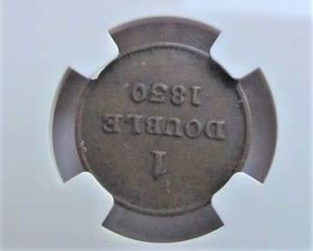 1830 GUERNSEY DOUBLE - NGC GRADED ***RARE***