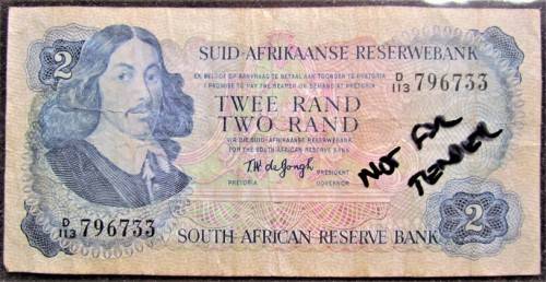T.W DE JONGH 2 RAND NOTE - 2nd ISSUE
