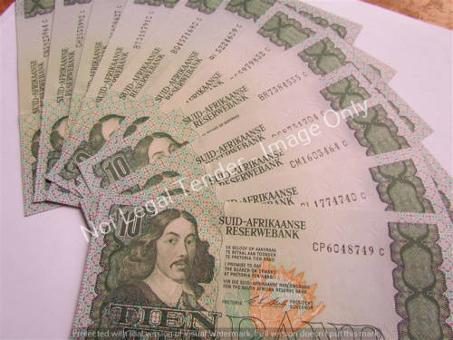 STALS UNC 1st ISSUE 1990 R10 NOTES - BID PER NOTE - 10 x NOTES **R1 START**