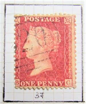 7 X PENNY REDS PLATE NO.37 + 39/40/41/42/43/44 EXCELLENT **R1 START**
