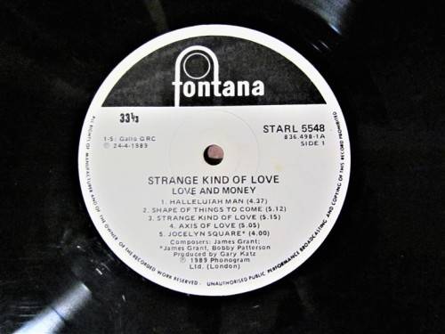 LOVE AND MONEY - STRANGE KIND OF LOVE - VINTAGE LP
