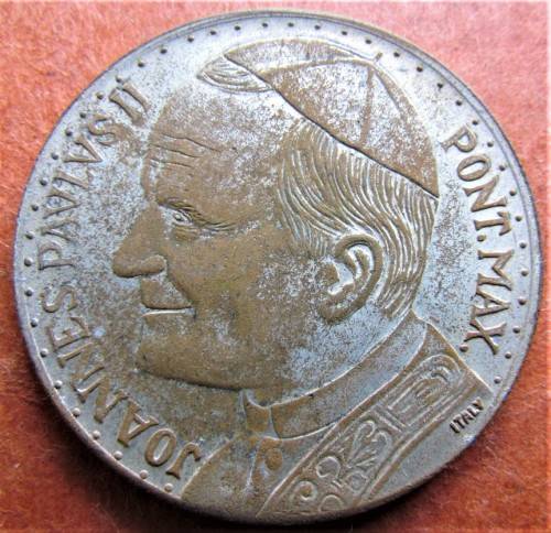 **R1 START ** VATICAN ITALY POPE JOHN PAUL II MEDALLION - LARGE