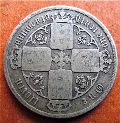 GB ENGLAND 1885 SILVER FLORIN - 1/10 OF 1 POUND @@@R1 START@@