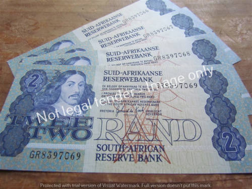 4 x DE KOCK CONSECUTIVE R2 NOTES (GR) UNC **BID PER NOTE**