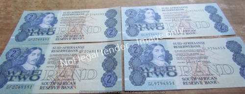 4 x DE KOCK R2 NOTES (G ASS.) UNC **BID PER NOTE**