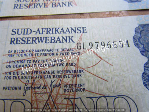 4 x DE KOCK R2 NOTES (G ASS.) UNC **BID PER NOTE**