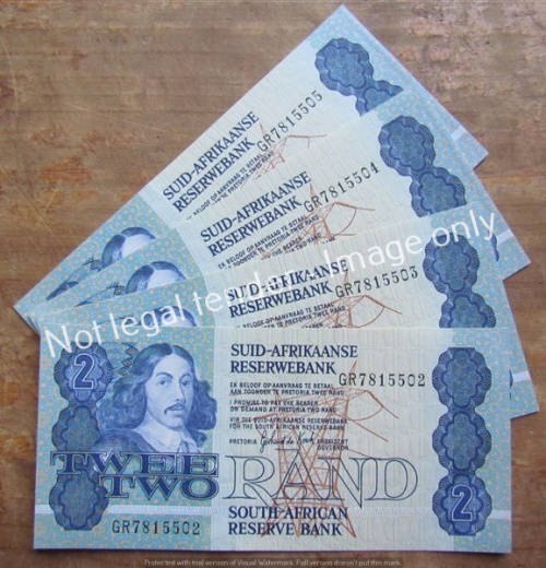 4 x DE KOCK CONSECUTIVE R2 NOTES (GR) UNC **BID PER NOTE**