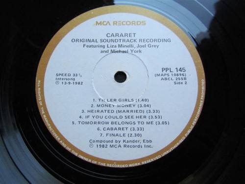 LIZA MINNELI - LIFE IS A CABARET -VINTAGE LP