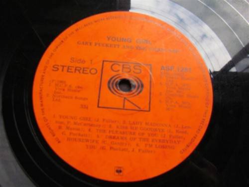 GARY PUCKETT AND THE UNION FEATURING YOUNG GIRL  - VINTAGE LP