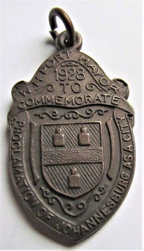 1928 Proclamation of JHB as a City - Commemorative Pendant R375.00