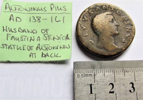 Antoninus Pius AD138-161 **Rare Roman Coin**!! R1000.00**INCLUDES COURIER TO DOOR
