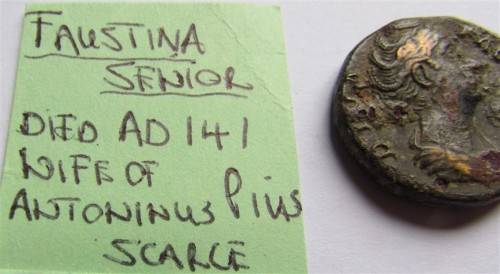@R1 START@ Roman Coin Faustina Senior died AD141 **SCARCE**