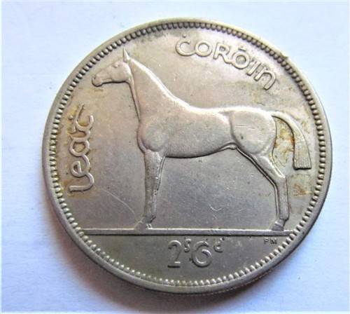 1954 Ireland 2/6 Half Crown **Better Scarce date**