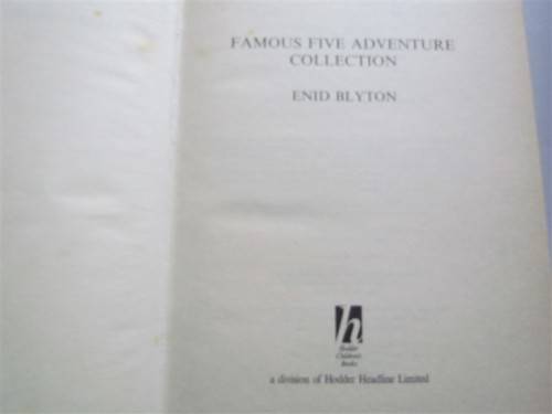 ENID BLYTON - THE FAMOUS FIVE ADVENTURE COLLECTION - HARDCOVER