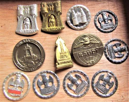 Schlaraffia German Society Fraternity Badges Lot **Scarce**