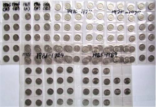 RSA 10c LOT - 1965 E+A to 1989 Some UNC/AU **LOW START** 120+ Coins