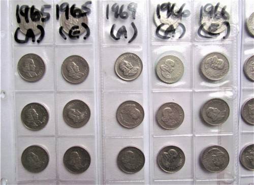 RSA 10c LOT - 1965 E+A to 1989 Some UNC/AU **LOW START** 120+ Coins