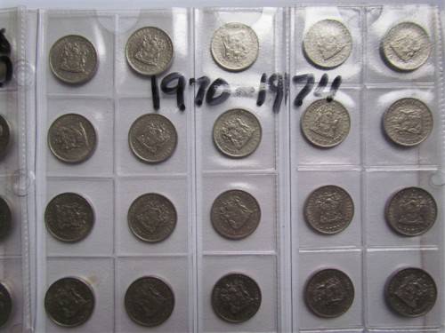 RSA 10c LOT - 1965 E+A to 1989 Some UNC/AU **LOW START** 120+ Coins