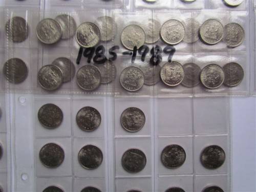 RSA 10c LOT - 1965 E+A to 1989 Some UNC/AU **LOW START** 120+ Coins