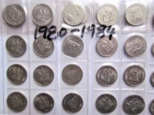 RSA 20c LOT - 1965 E+A to 1989 Some UNC/AU **LOW START**