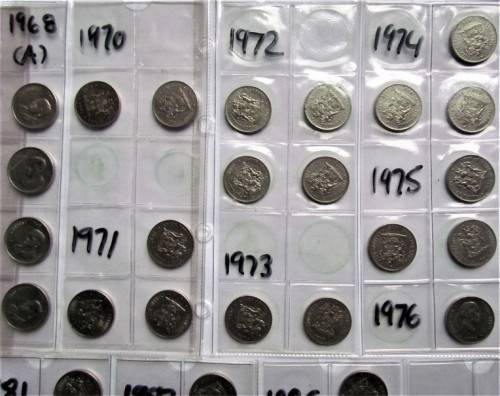 1966 - 1988 50c collection in album pages - 1 bid for all @@LOW START@@