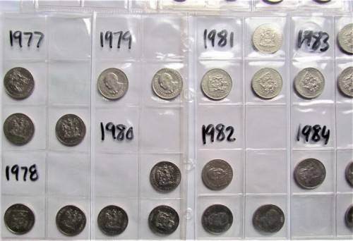 1966 - 1988 50c collection in album pages - 1 bid for all @@LOW START@@