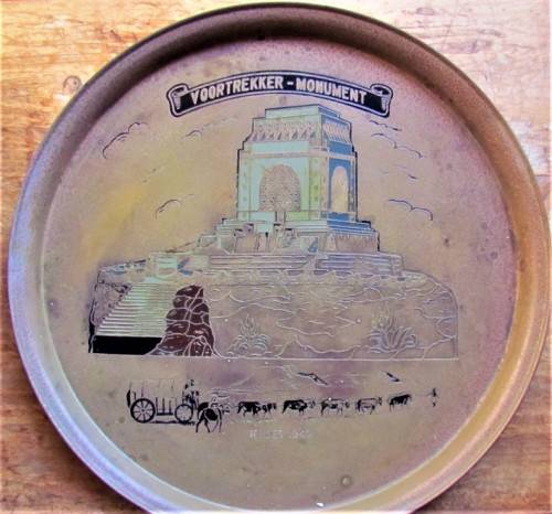 **R1 START** 1949 Large 465mm Voortrekker monument Comemorative tray