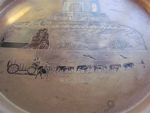 **R1 START** 1949 Large 465mm Voortrekker monument Comemorative tray