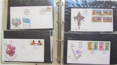 BOP - Stamp Sets Controls+FDC`S IN FILE with Album Pages